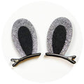 2pcs/Set Cute Hair Clips For Girls Glitter Rainbow Felt Fabric Flowers Hairpins Cat Ears Bunny Barrettes Kids Hair Accessories AExp
