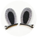 2pcs/Set Cute Hair Clips For Girls Glitter Rainbow Felt Fabric Flowers Hairpins Cat Ears Bunny Barrettes Kids Hair Accessories AExp