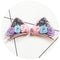 2pcs/Set Cute Hair Clips For Girls Glitter Rainbow Felt Fabric Flowers Hairpins Cat Ears Bunny Barrettes Kids Hair Accessories AExp