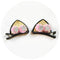 2pcs/Set Cute Hair Clips For Girls Glitter Rainbow Felt Fabric Flowers Hairpins Cat Ears Bunny Barrettes Kids Hair Accessories AExp