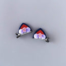 2pcs/Set Cute Hair Clips For Girls Glitter Rainbow Felt Fabric Flowers Hairpins Cat Ears Bunny Barrettes Kids Hair Accessories JadeMoghul Inc. 
