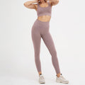 2PCS/Set Seamless Fitness Women Yoga Suit High Stretchy Workout Sport Set Padded Sports Bra High Waist Sports Legging Gym AExp