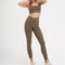 2PCS/Set Seamless Fitness Women Yoga Suit High Stretchy Workout Sport Set Padded Sports Bra High Waist Sports Legging Gym AExp