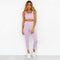 2PCS/Set Seamless Fitness Women Yoga Suit High Stretchy Workout Sport Set Padded Sports Bra High Waist Sports Legging Gym AExp