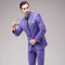 2pcs Slim Fit Men Business Suit-Purple-S-JadeMoghul Inc.
