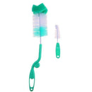2pcs/set Baby Bottle Brush Nipple Brush 360-degree Rotating Head Cleaning Sponge Cup Brush Kit Color by random-by random 1-JadeMoghul Inc.
