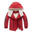 3-11Yrs Baby Boys&Girls Cotton Winter Fashion Jacket&Outwear,Children Korean Cotton-padded Jacket,Boys fur Winter Warm Coat-as picture-4T-JadeMoghul Inc.