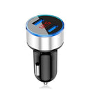3.1A LED Display USB Phone Charger Car-Charger for Xiaomi Samsung For iPhone 11 Pro 7 8 Plus Mobile Phone Adapter Car Charger AExp