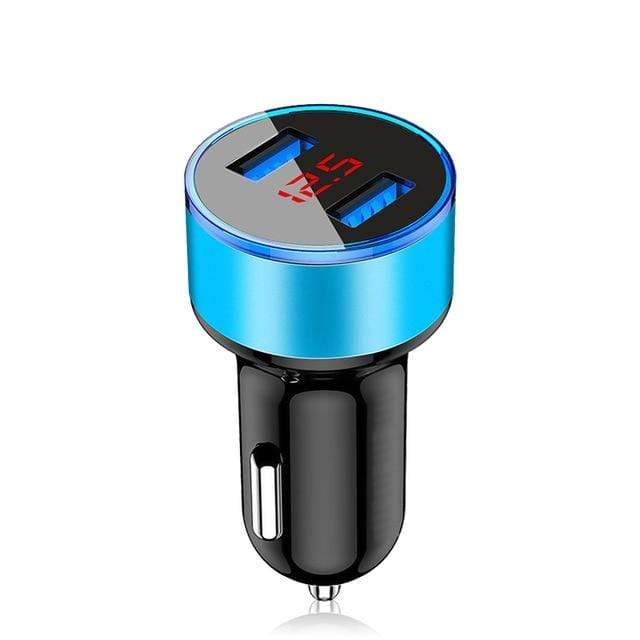 3.1A LED Display USB Phone Charger Car-Charger for Xiaomi Samsung For iPhone 11 Pro 7 8 Plus Mobile Phone Adapter Car Charger AExp