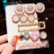 3/4/5pcs/Set Women Girls Elegant Full Pearls Geometric Hair Clips Sweet Hair Ornament Hairpin Barrette Headband Hair Accessories AExp
