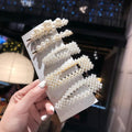 3/4/5pcs/Set Women Girls Elegant Full Pearls Geometric Hair Clips Sweet Hair Ornament Hairpin Barrette Headband Hair Accessories AExp