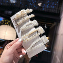 3/4/5pcs/Set Women Girls Elegant Full Pearls Geometric Hair Clips Sweet Hair Ornament Hairpin Barrette Headband Hair Accessories AExp