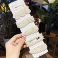 3/4/5pcs/Set Women Girls Elegant Full Pearls Geometric Hair Clips Sweet Hair Ornament Hairpin Barrette Headband Hair Accessories JadeMoghul Inc. 