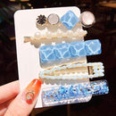 3/4/5pcs/Set Women Girls Elegant Full Pearls Geometric Hair Clips Sweet Hair Ornament Hairpin Barrette Headband Hair Accessories JadeMoghul Inc. 