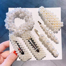 3/4/5pcs/Set Women Girls Elegant Full Pearls Geometric Hair Clips Sweet Hair Ornament Hairpin Barrette Headband Hair Accessories JadeMoghul Inc. 