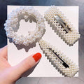 3/4/5pcs/Set Women Girls Elegant Full Pearls Geometric Hair Clips Sweet Hair Ornament Hairpin Barrette Headband Hair Accessories JadeMoghul Inc. 