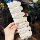 3/4/5pcs/Set Women Girls Elegant Full Pearls Geometric Hair Clips Sweet Hair Ornament Hairpin Barrette Headband Hair Accessories JadeMoghul Inc. 