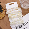3/4/5pcs/Set Women Girls Elegant Full Pearls Geometric Hair Clips Sweet Hair Ornament Hairpin Barrette Headband Hair Accessories JadeMoghul Inc. 