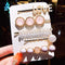 3/4/5pcs/Set Women Girls Elegant Full Pearls Geometric Hair Clips Sweet Hair Ornament Hairpin Barrette Headband Hair Accessories JadeMoghul Inc. 