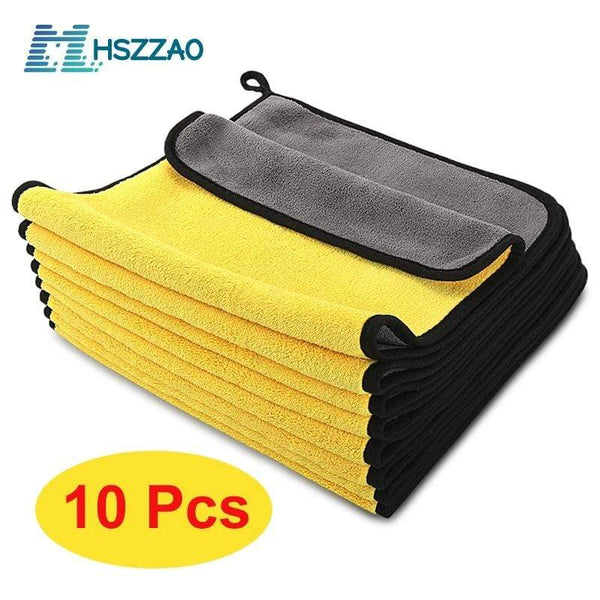 3/5/10 pcs Extra Soft Car Wash Microfiber Towel Car Cleaning Drying Cloth Car Care Cloth Detailing Car WashTowel Never Scrat JadeMoghul Inc. 