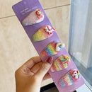 3/5pcs/Set New Girls Cute Rainbow Star Flower Hairpins Children Sweet Hair Clips Barrette Hair Ornament Fashion Hair Accessories AExp