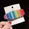 3/5pcs/Set New Girls Cute Rainbow Star Flower Hairpins Children Sweet Hair Clips Barrette Hair Ornament Fashion Hair Accessories AExp