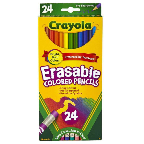 (3 BX) 24CT PER BX ERASABLE COLORED-Arts & Crafts-JadeMoghul Inc.