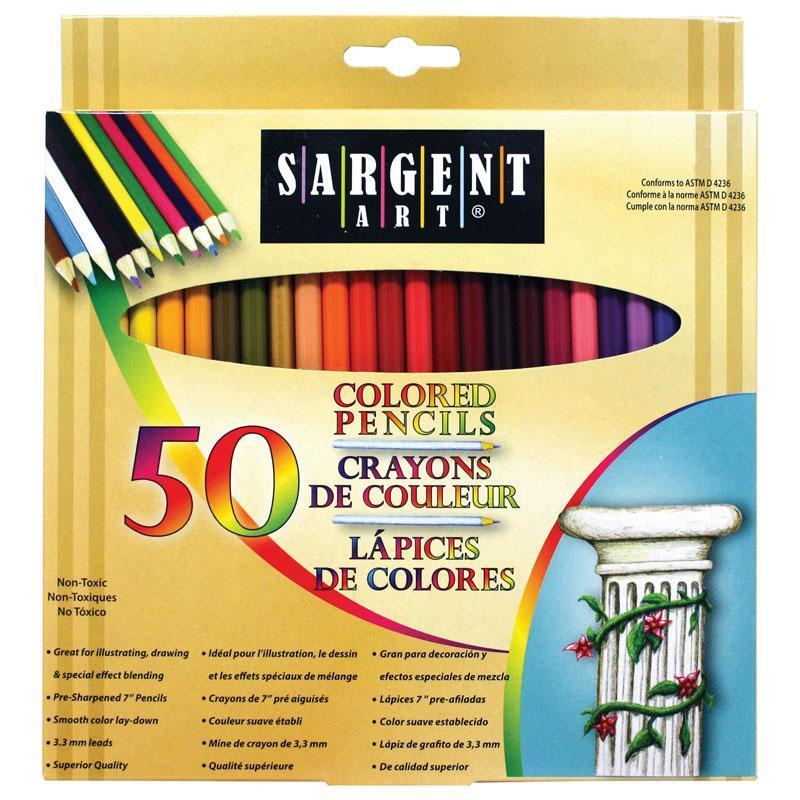 (3 BX) COLORED PENCILS 50 PER PK-Arts & Crafts-JadeMoghul Inc.