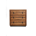 3 Drawer Mahogany Wood Chest With Storage Brown-Accent Chests and Cabinets-Brown-Mahogany Solids & Veneer-JadeMoghul Inc.