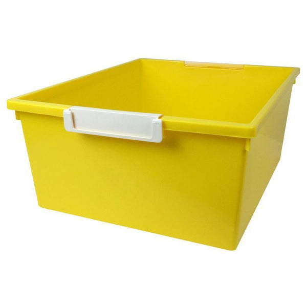 (3 EA) 12QT YELLOW TRAY W LABEL-Arts & Crafts-JadeMoghul Inc.