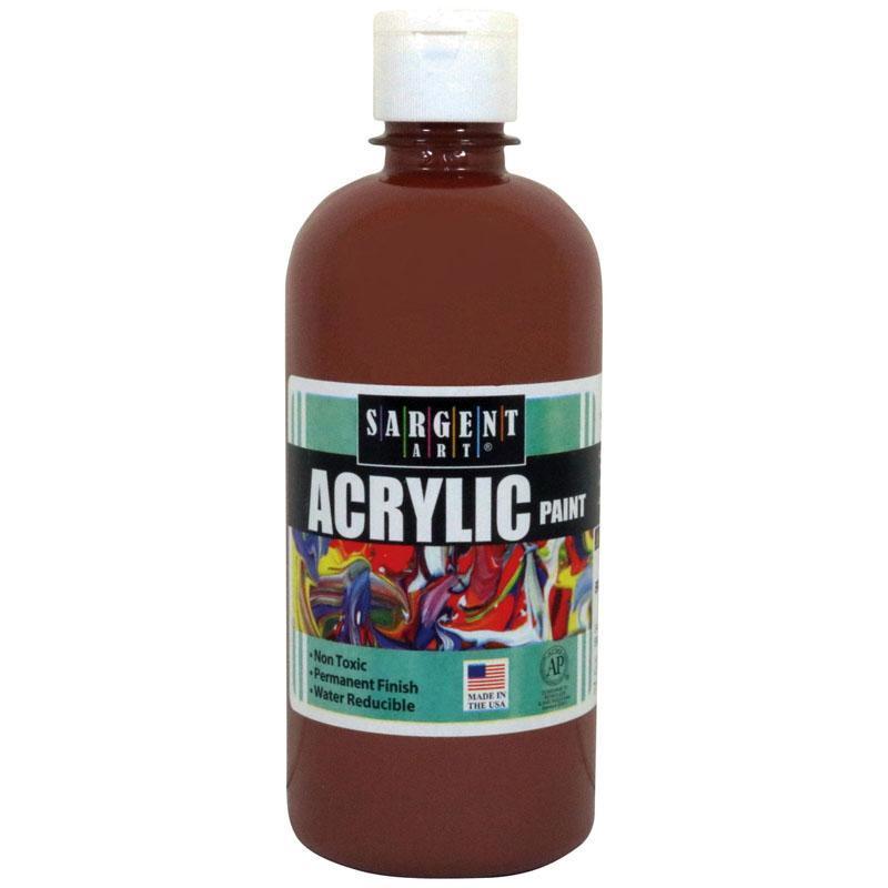 (3 EA) 16OZ ACRYLIC PAINT BROWN-Arts & Crafts-JadeMoghul Inc.