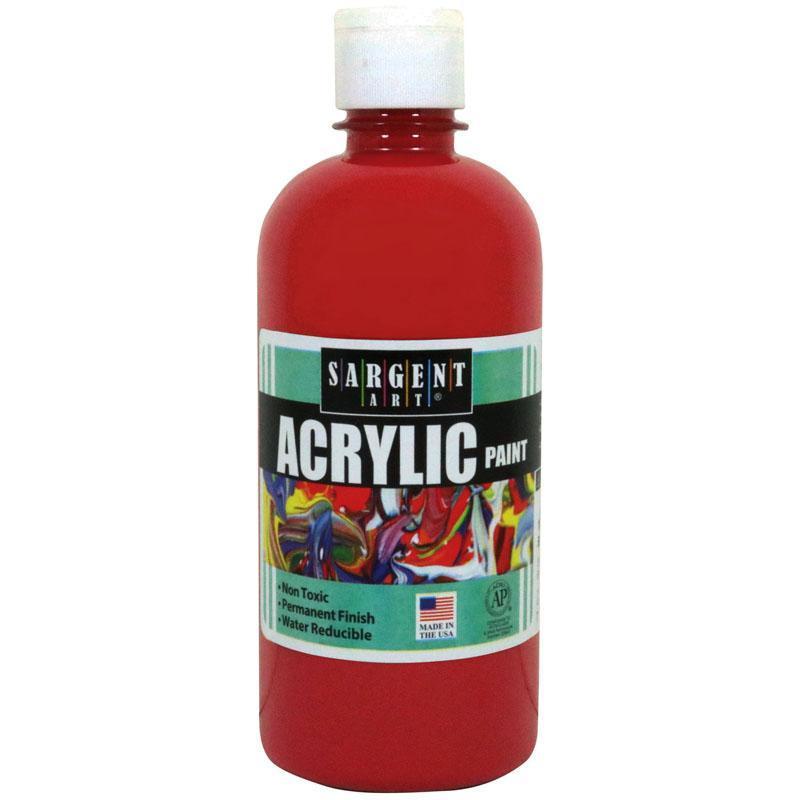 (3 EA) 16OZ ACRYLIC PAINT RED-Arts & Crafts-JadeMoghul Inc.