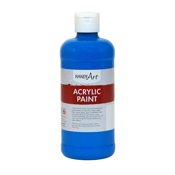 (3 EA) ACRYLIC PAINT 16 OZ COBALT-Arts & Crafts-JadeMoghul Inc.