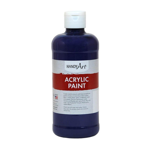 (3 EA) ACRYLIC PAINT 16 OZ VIOLET-Arts & Crafts-JadeMoghul Inc.