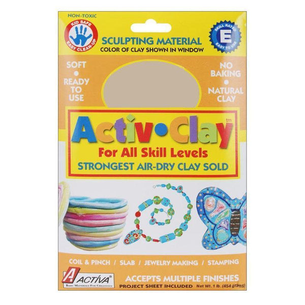 (3 Ea) Activ-Clay White 1 Lb.-Arts & Crafts-JadeMoghul Inc.