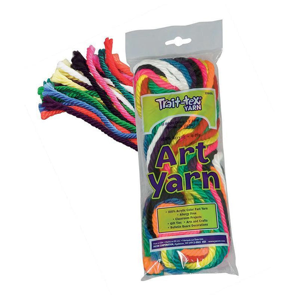 (3 EA) ART YARN 10 BRIGHT COLORS-Arts & Crafts-JadeMoghul Inc.