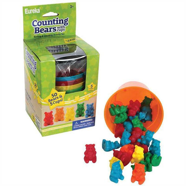 (3 EA) COUNTING BEAR CUPS 50 CT-Learning Materials-JadeMoghul Inc.