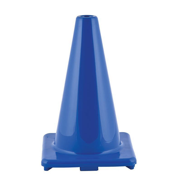 (3 EA) FLEXIBLE VINYL CONE 12IN BLU-Toys & Games-JadeMoghul Inc.