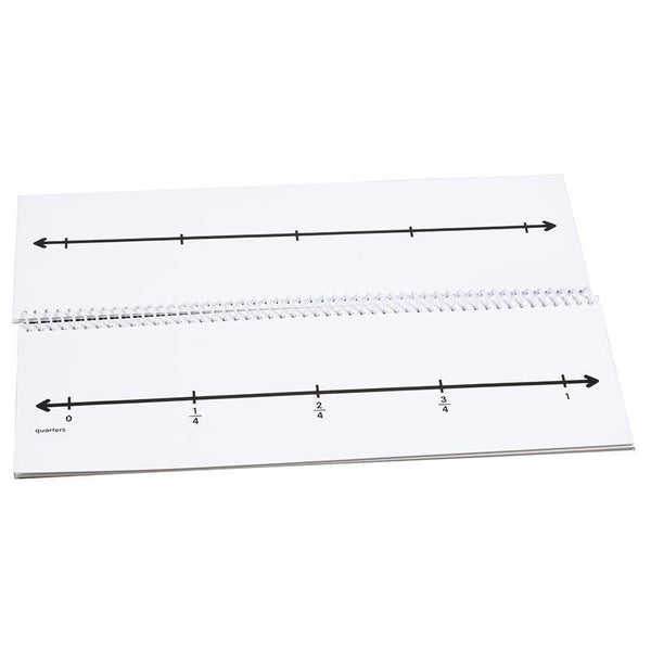 (3 EA) FRACTION NUMBER LINE FLIP-Learning Materials-JadeMoghul Inc.