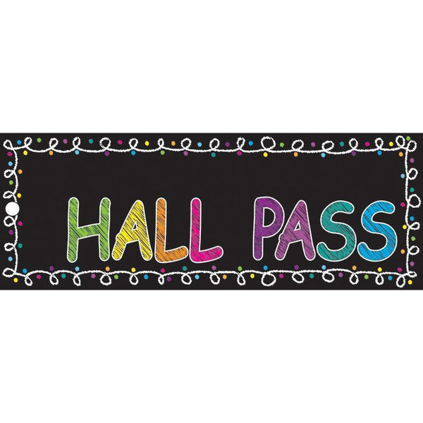 (3 Ea) Laminated Chalk Hall Pass-Supplies-JadeMoghul Inc.