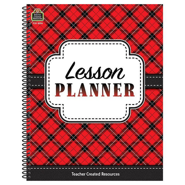 (3 Ea) Plaid Lesson Planner-Learning Materials-JadeMoghul Inc.