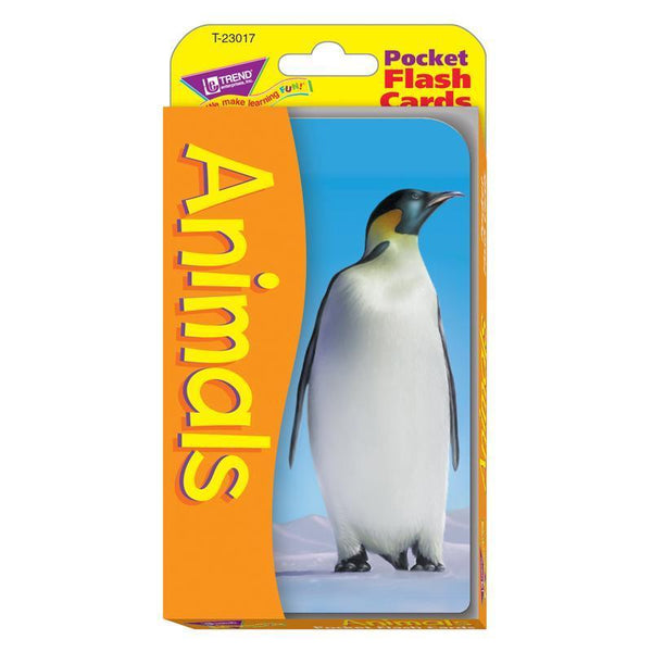 (3 EA) POCKET FLASH CARDS ANIMALS-Learning Materials-JadeMoghul Inc.