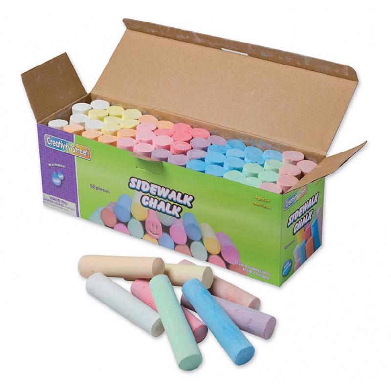 (3 EA) SIDEWALK CHALK 52 PCS ASSTD-Arts & Crafts-JadeMoghul Inc.