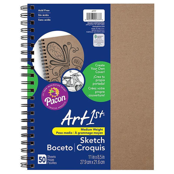 (3 EA) SKETCH DIARY 11X8.5 NATURAL-Arts & Crafts-JadeMoghul Inc.