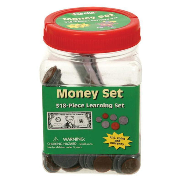 (3 EA) TUB OF COINS CURRENCY-Learning Materials-JadeMoghul Inc.