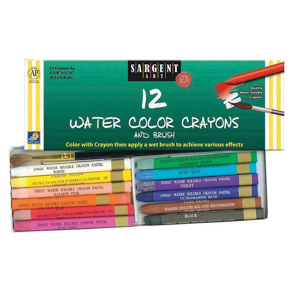 (3 EA) WATERCOLOR CRAYON 12 PER PK-Arts & Crafts-JadeMoghul Inc.