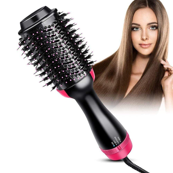 3 in 1 One Step Hair Dryer Hot Air Brush Styler Volumizer Hair Straightener Curler Comb Roller Electric Ion Blow Dryer Brush AExp