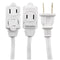 3-Outlet Extension Cord, 12ft-Appliance Cords & Receptacles-JadeMoghul Inc.