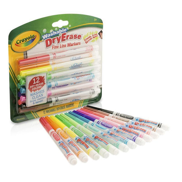 Crayola Adult Coloring Fine Line Markers Contemporary 12 count