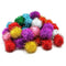 (3 PK) GLITTER POM POMS 1IN 40 PER-Arts & Crafts-JadeMoghul Inc.